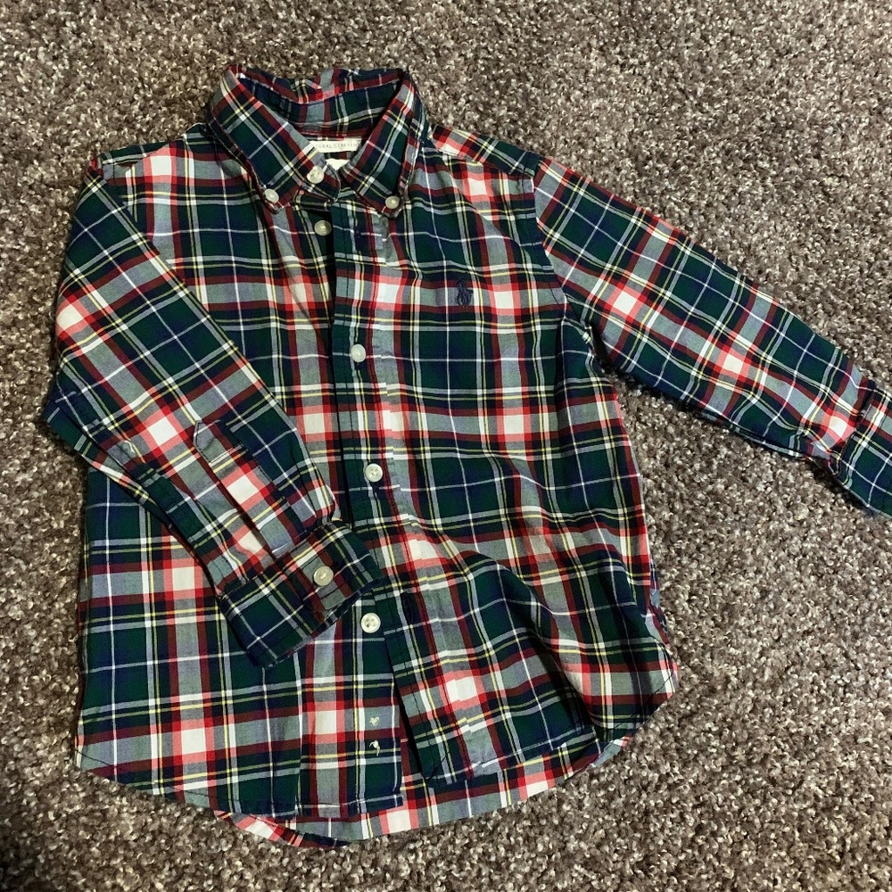 KIDS BUTTON DOWN RALPH LAUREN SIZE 18M